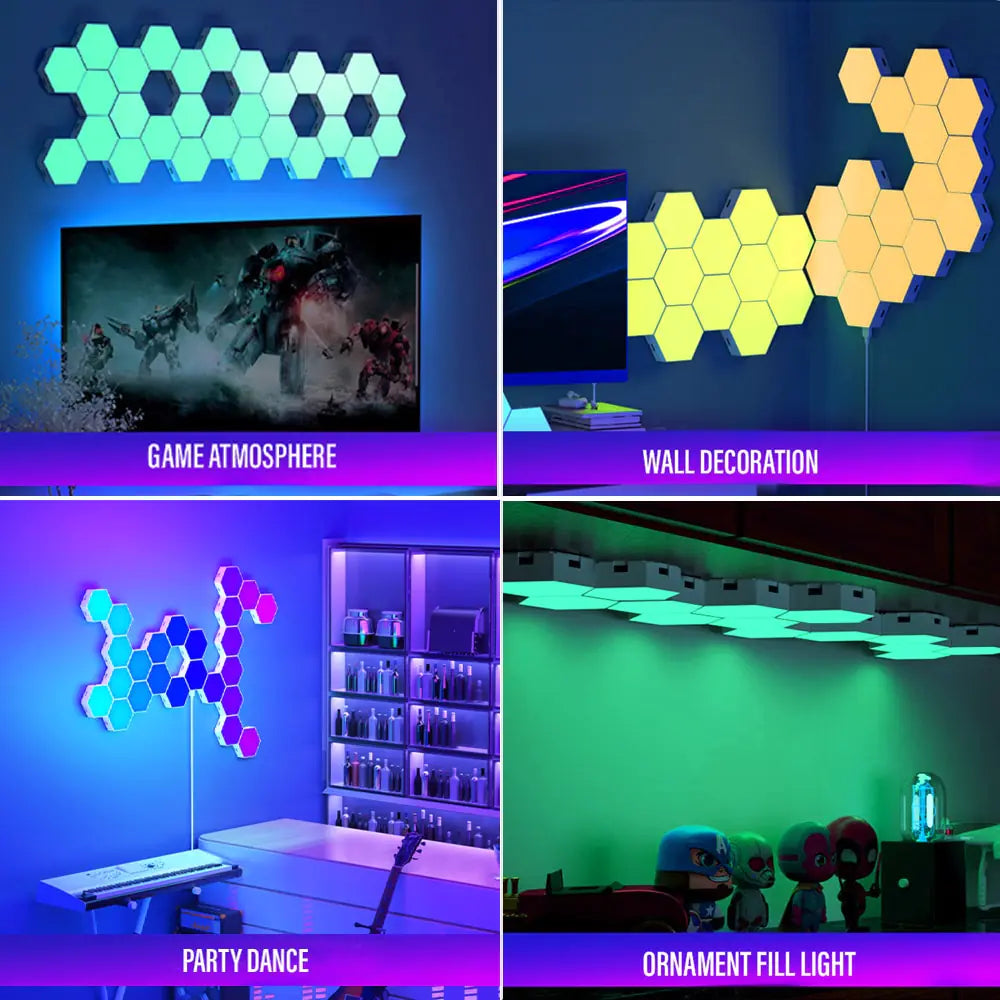 Bluetooth LED Hexagon Lights