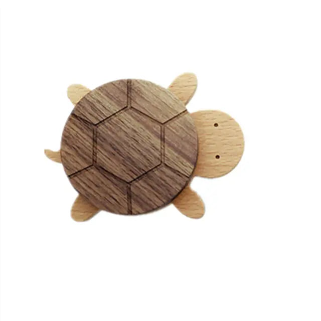 Solid Wood Turtle Hook