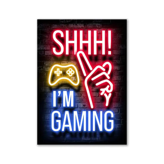 Gamer Quotes Art Poster