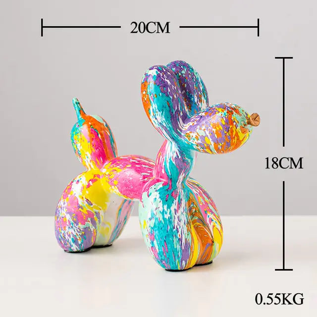 Resin Balloon Dog Statue