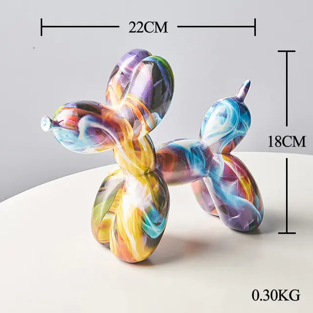 Resin Balloon Dog Statue